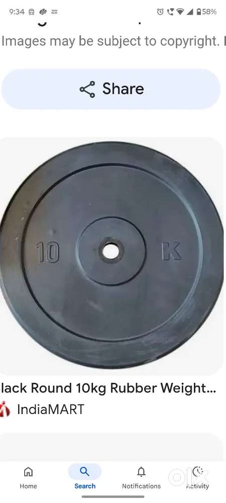 10 kg × 4 plate