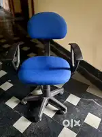 Adjustable and Wheeled Computer Chair.