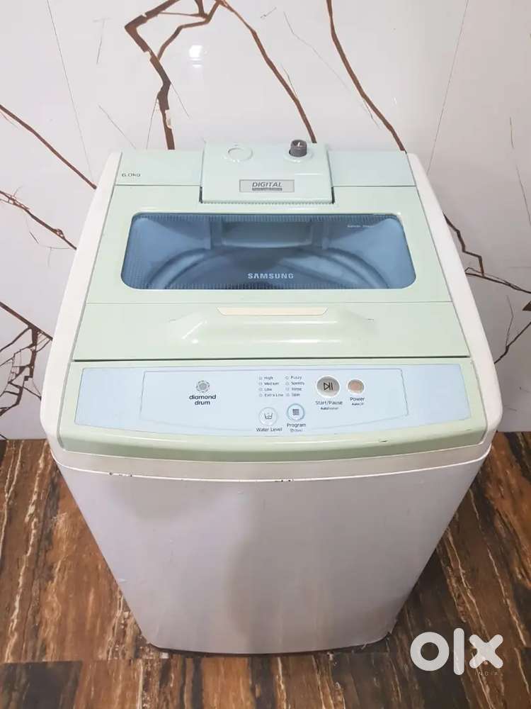 Samsung 6.2kg silver nano top load fully automatic washing machine