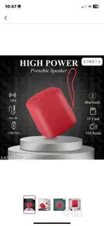 Portable bluetooth speaker