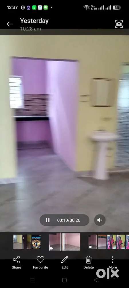 2 room with attached bathroom and kitchen