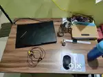 Study Table and Plastic Chair