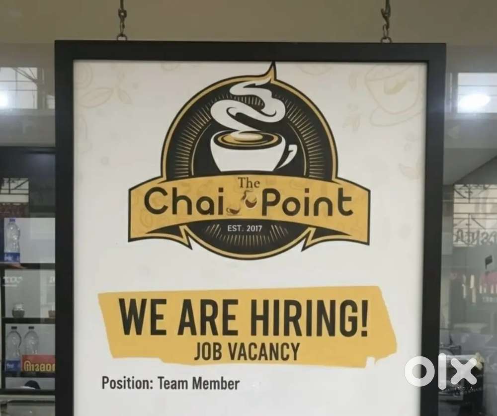 Coffee shop vacancy male and female