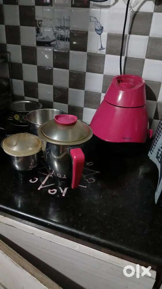 Butterfly mixer 3 JARS (PINK COLOR) 700 watts