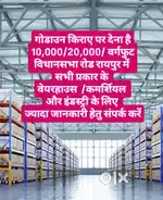 ALL SIZE GODOWNS AVAILABLE AT RAIPUR CITY