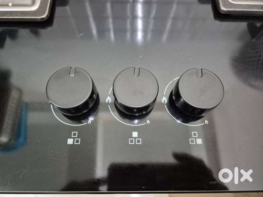 Elica Hob - 3 Burner Auto Ignition Glass Top