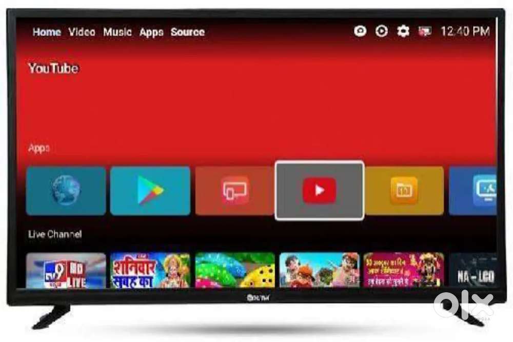 43 inch smart android frameless brand new led tv with 600 free channel