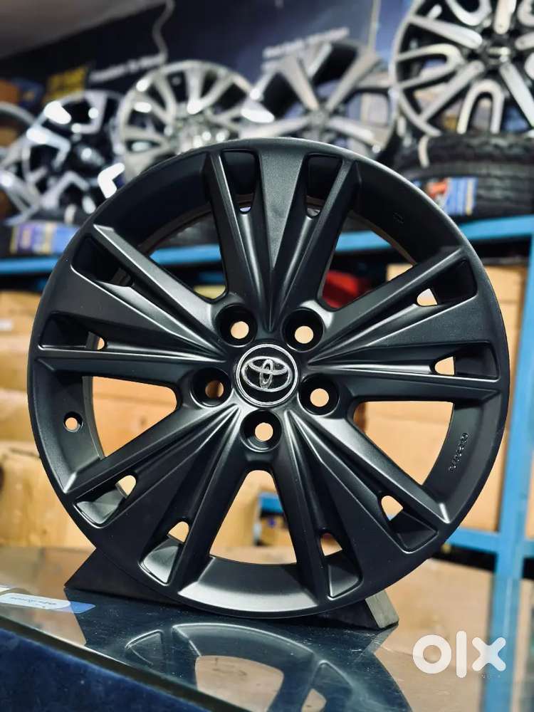Crysta 17 inch OEM alloy wheels set of four Matt balck in best price