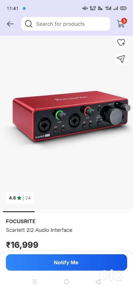 Audio interface 2i2