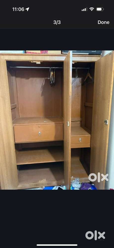 Wardrobe made with pure teak wood and Another wardrobe engineer wood