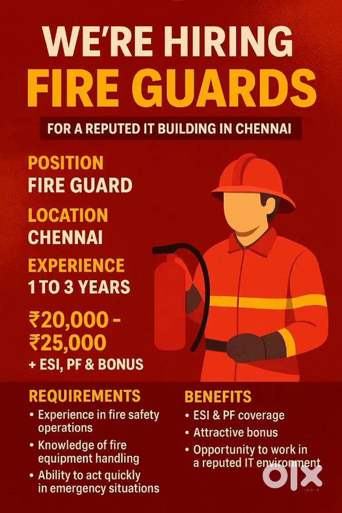 Wanted fire safety Technicians