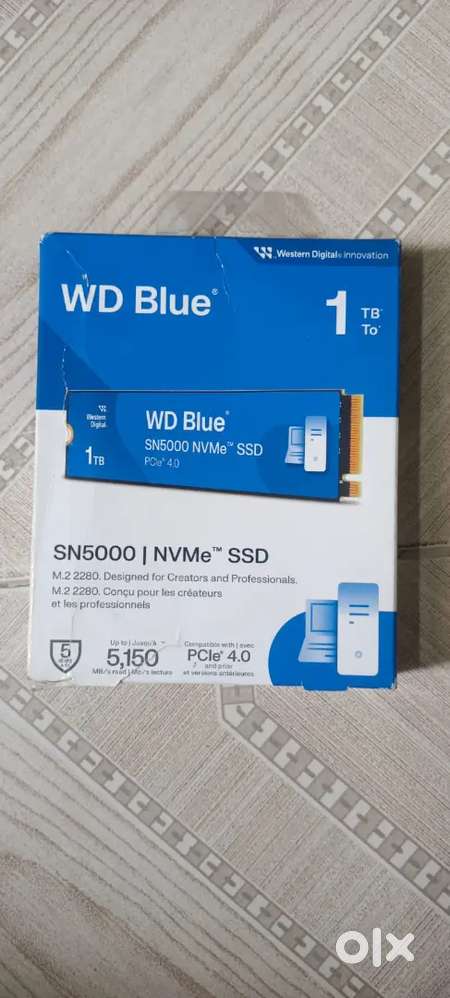 Wd 1tb ssd Nvme brand new with sealed for sale.  I