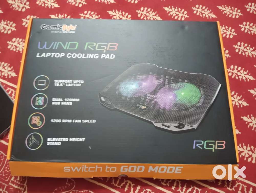 Cosmic Byte Laptop Cooling pad Brand new Unused (Not needed anymore)