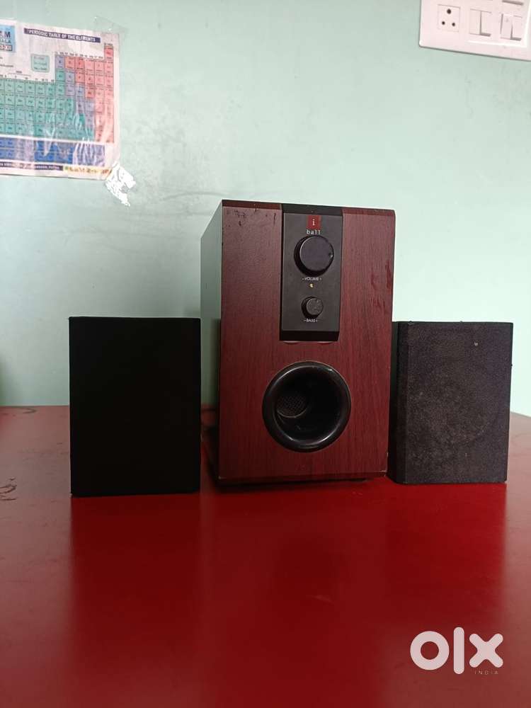 I ball 2.1 wooden speaker