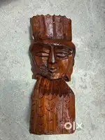 Handcrafted Wooden Face