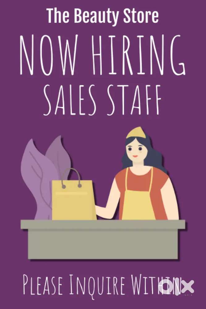 കണ്ണൂർ താനയിൽ പ്രവർത്തിച്ചു വരുന്ന സാനിറ്ററി ഷോപ്പിലേക്ക്(Sales, CRM)