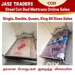Iron steel fancy hostel cot foam bed mattress All sizes available