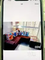 5 seater Sofa cum Centre Table with 1 coaster