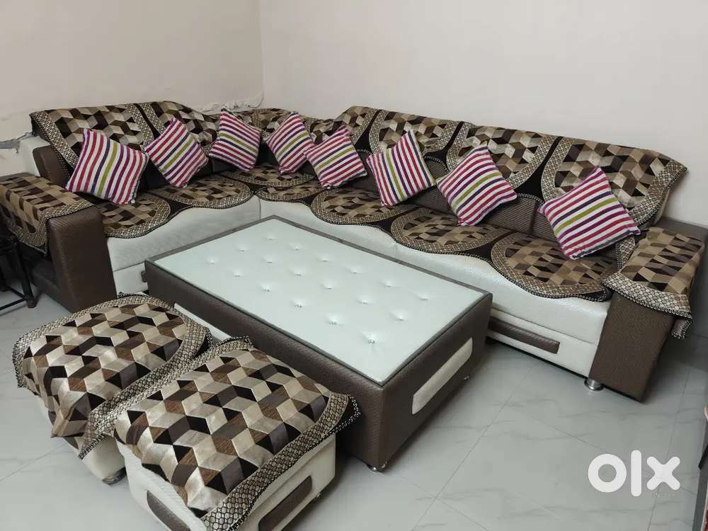 Sofa set for set with two sety and table