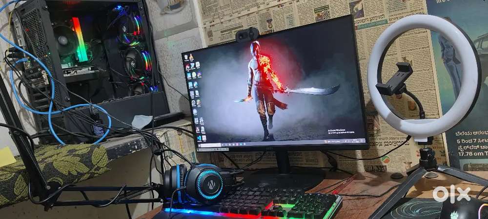 Gaming and streaming pc full setup