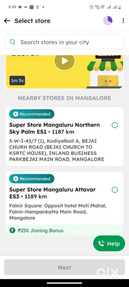 Delevery job in mangalore