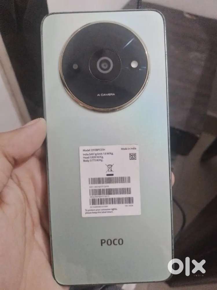 Poco C61 storge 4/64 in warranty 8 month with box with changer