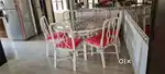 Cane Dining Table with six chairs