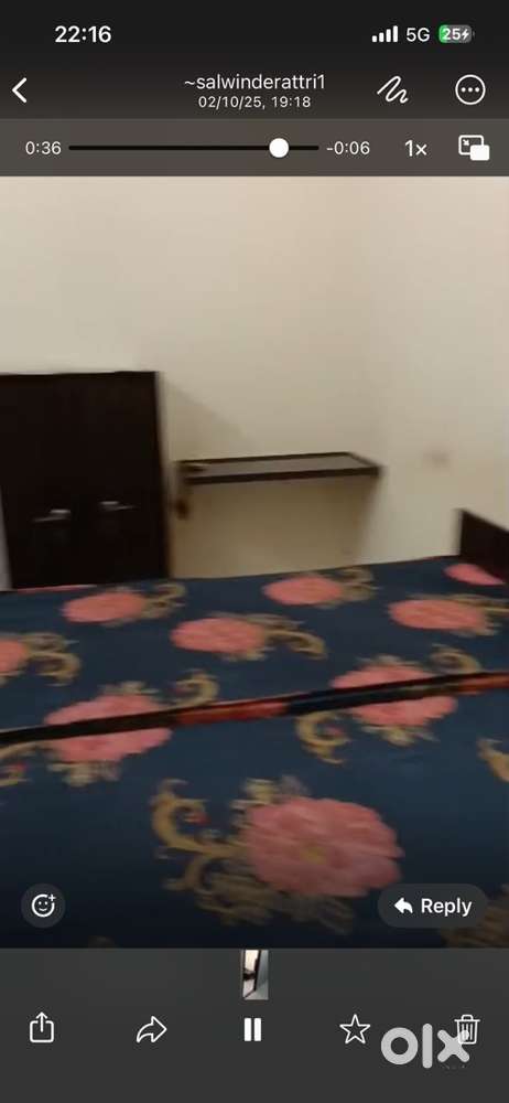 Bed ALMIRA gyser fridge anveter all faclity