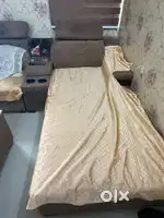 7 seater sofa with center table and storage box.