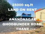 25 Guntha Rental Plot Thane with fencing and office (800 sqft)