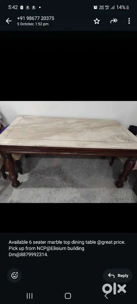 Dining table
