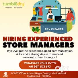 Store Manager for Tumbledry