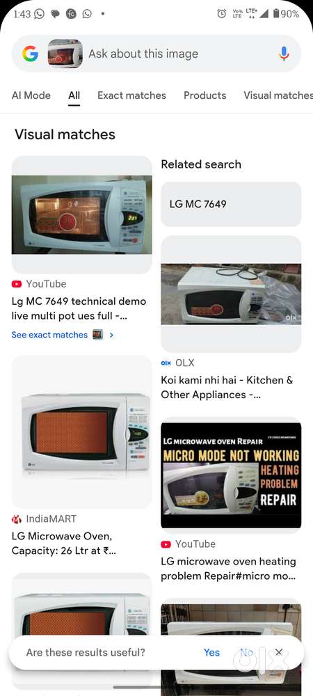 Lg convection oven 44 auto cook