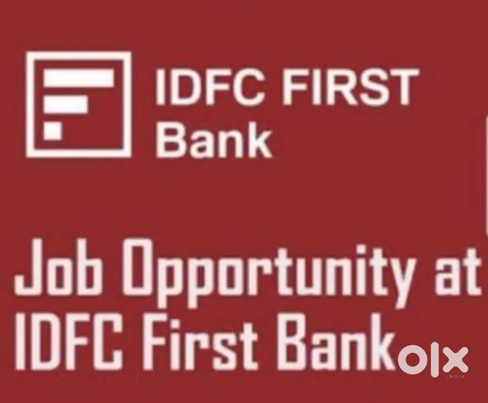 Sales officer job at IDFC FIRST BANK