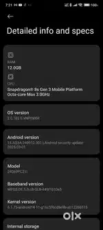 Poco f6, 12gb, 256gb.