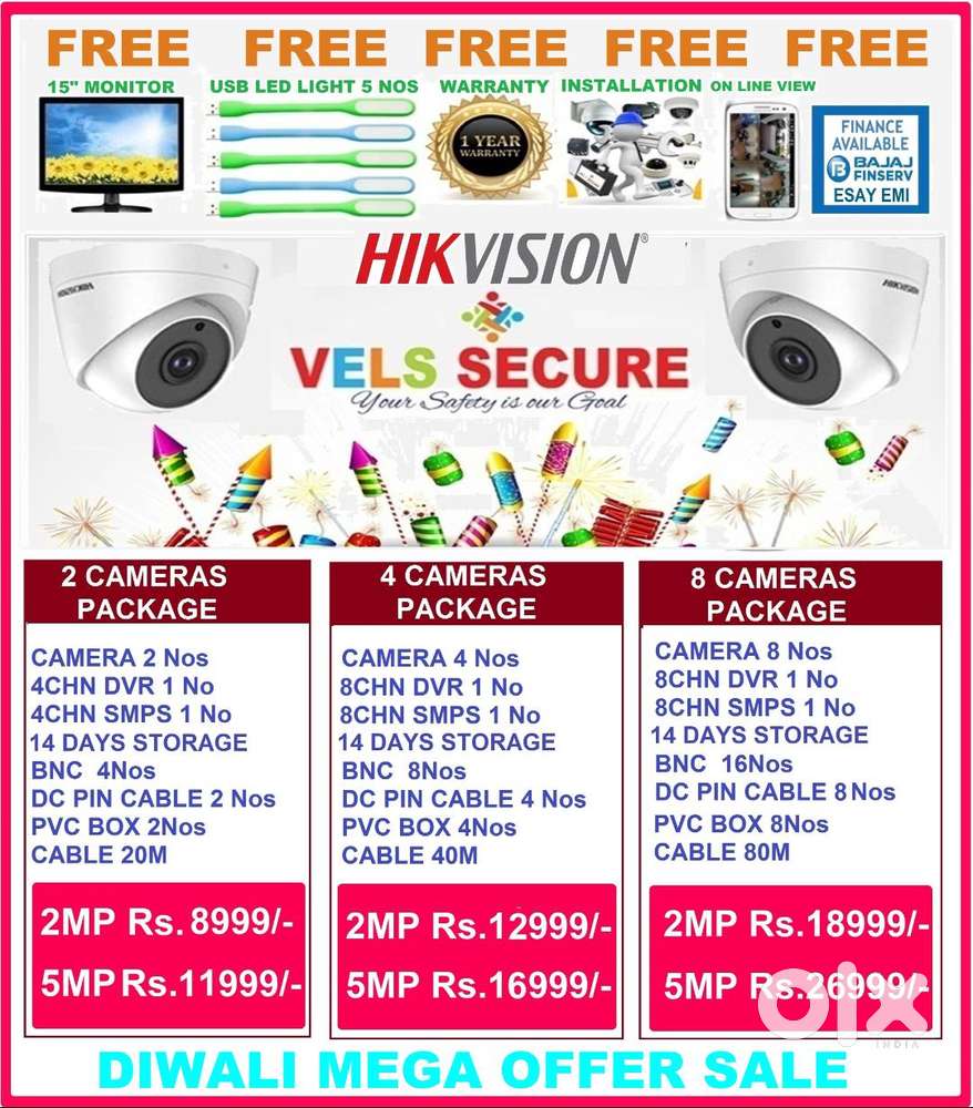 DIWALI ATHIRADI    OFFER       HIKVISION CCTV CAMERA 2MP   DAY & N