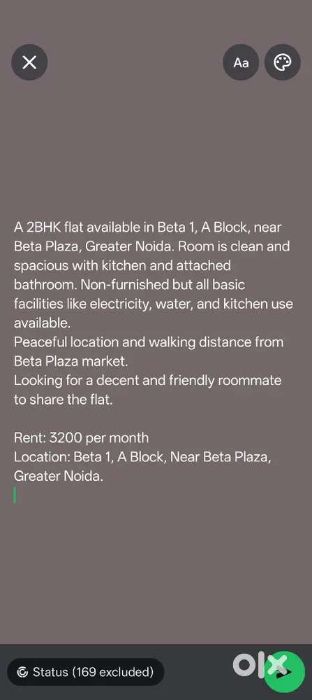 Roommate Needed in 2BHK, Beta 1 A Block (Greater Noida)