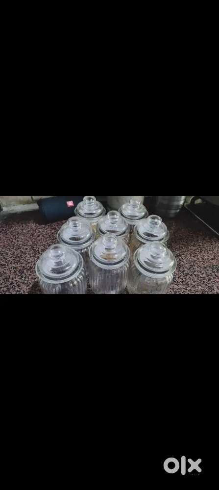Kitchen glass  jar (set of 12)