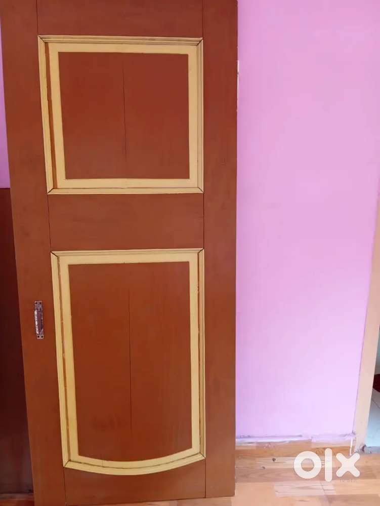 Wooden door and pvc door