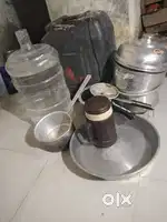 Kitchen Items for Sale – Buckets, Utensils, Gas stove