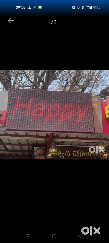 Led running display board -single color