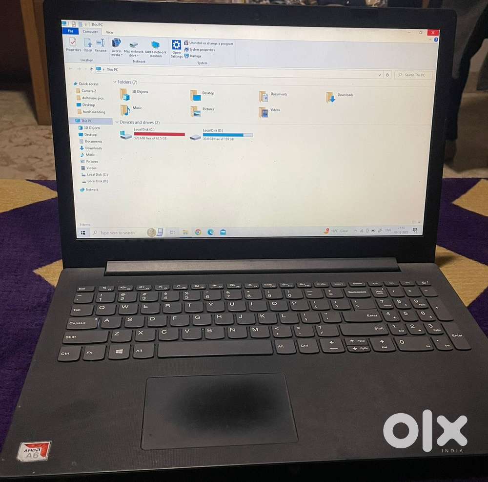 Lenovo Laptop 15.6” Ideapad AMD Processor in excellent condition
