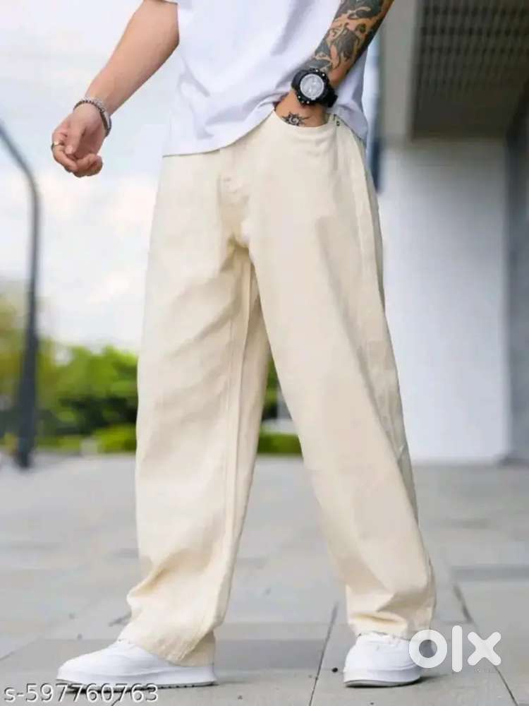 Office white jeans