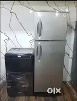 Lg latest double door fridge and whirlpool top load washing machine $