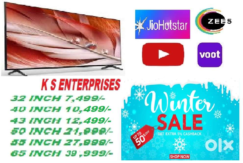 WINTER DHAMAKA SALE 40 INCHES  SMART, 4K UHD LED TV IN 10,999 ONLY.