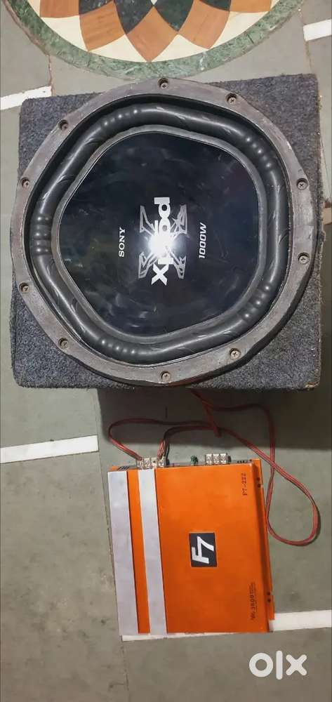 Car woofer and amplifier
