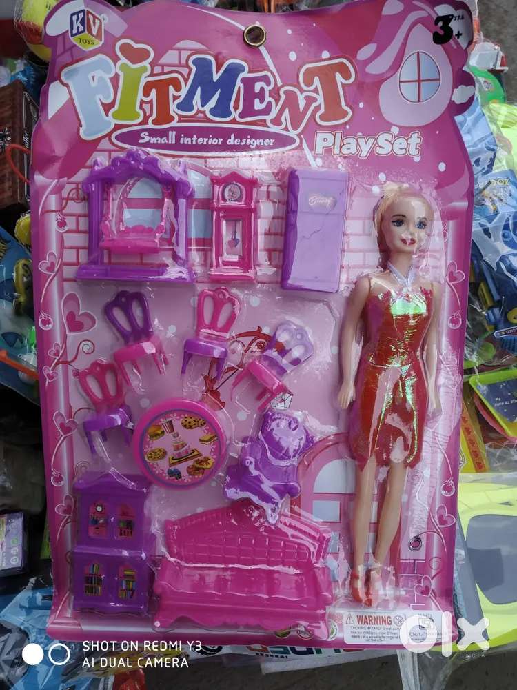 Toy girl barbie set