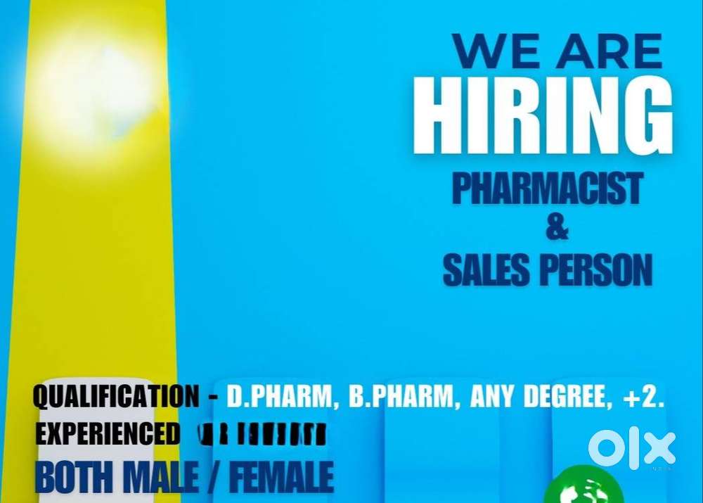 EXPERIENCED PHARMACIST/SALESPERSON REQUIRED
