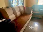 Living room sofa set and diwana cot