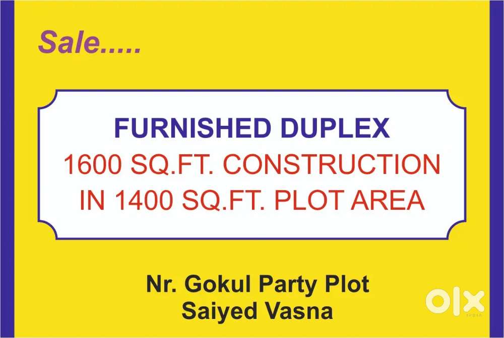 Duplex, 3bhk, .nr. Gokul party plot